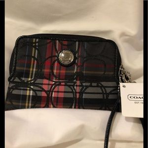 Coach wristlet mini wallet
